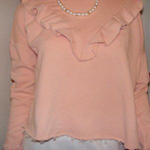 FREE PEOPLE DRESSY SWEATSHIRT